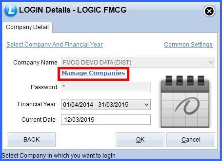 fmcg login manage companies